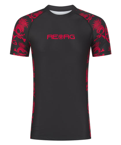 Reorg The World Rash Guard - Black & Red