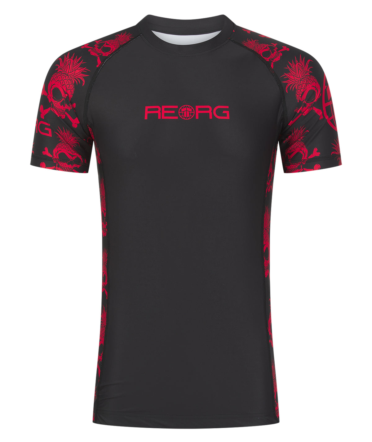 Reorg The World Rash Guard - Black & Red