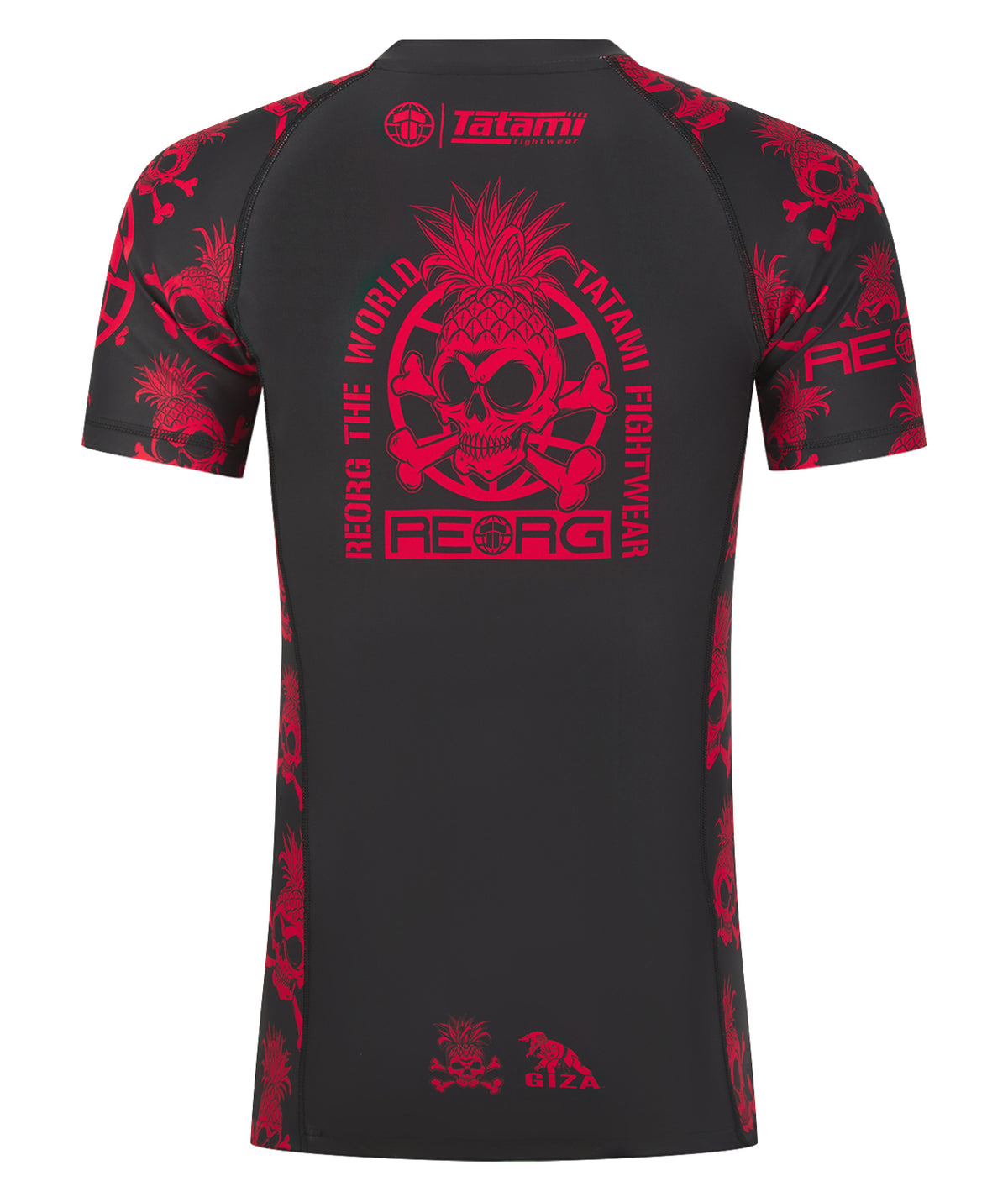 Reorg The World Rash Guard - Black & Red