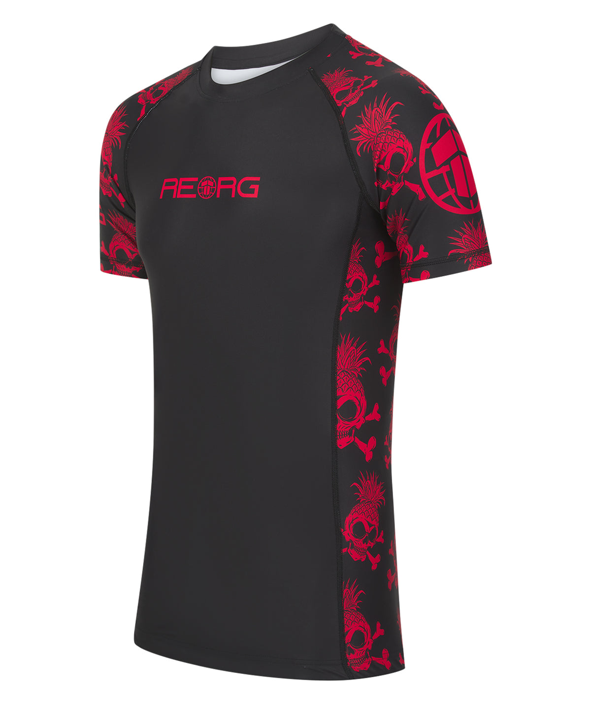 Reorg The World Rash Guard - Black & Red