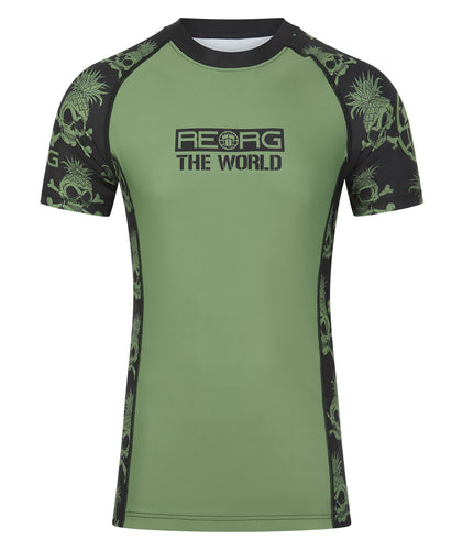 Reorg The World Rash Guard - Khaki