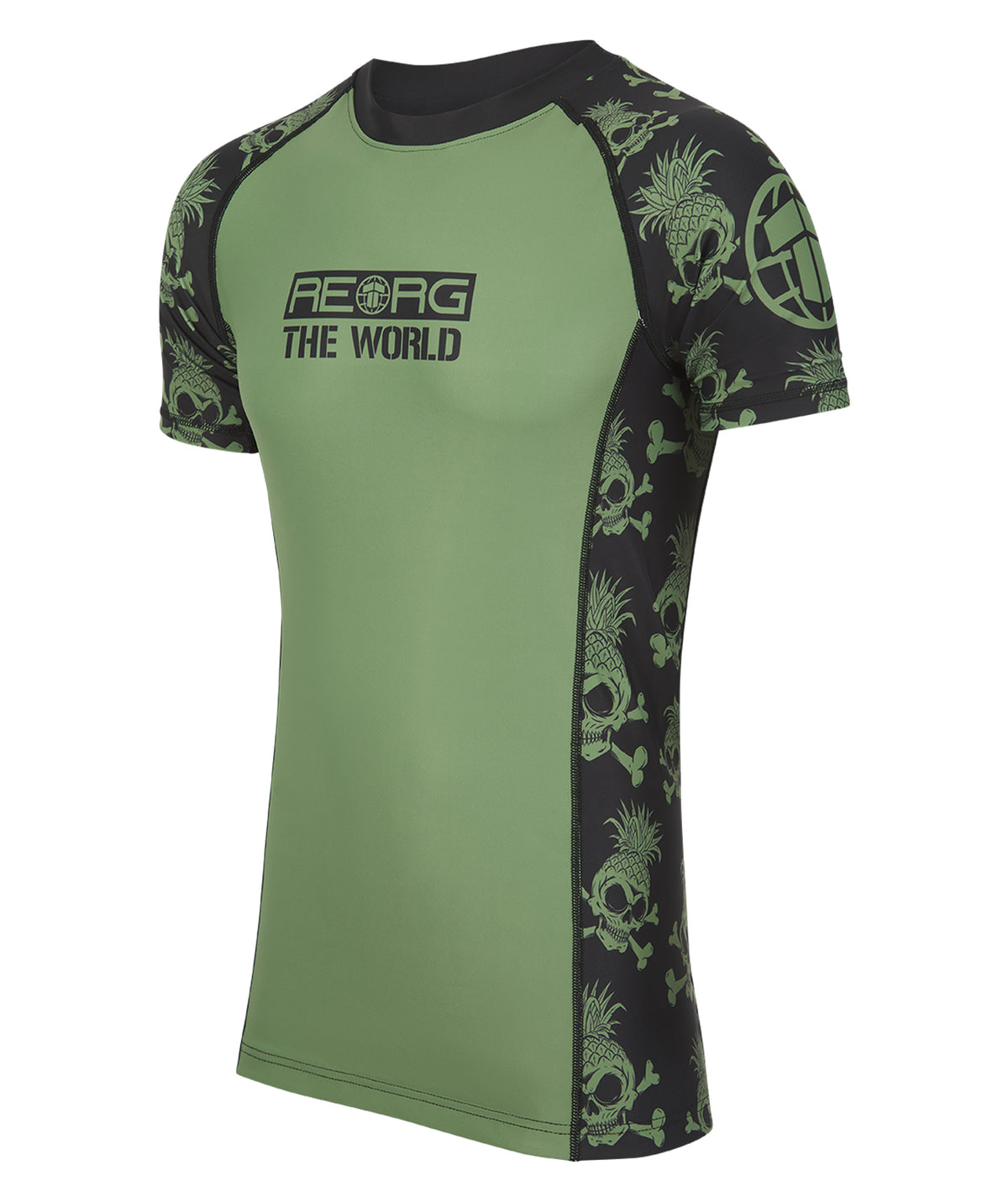 Reorg The World Rash Guard - Khaki