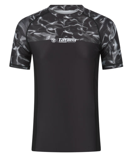 Smoke Short Sleeve Rash Guard - Black