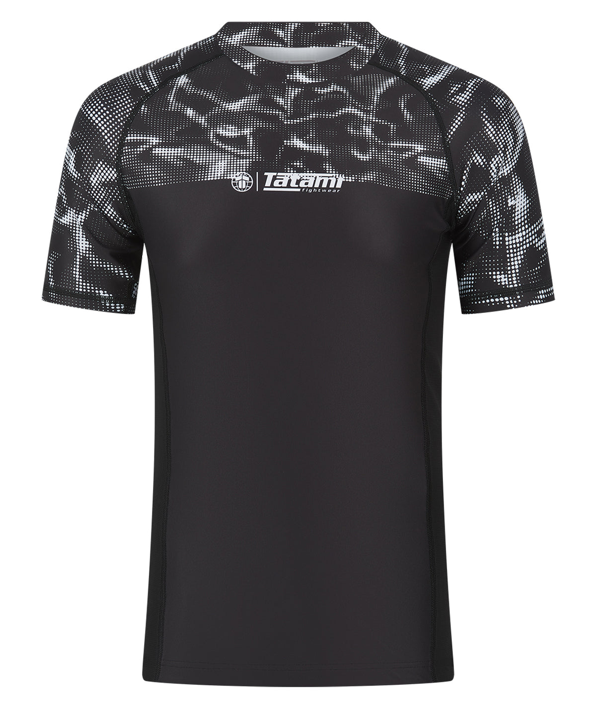 Smoke Short Sleeve Rash Guard - Black
