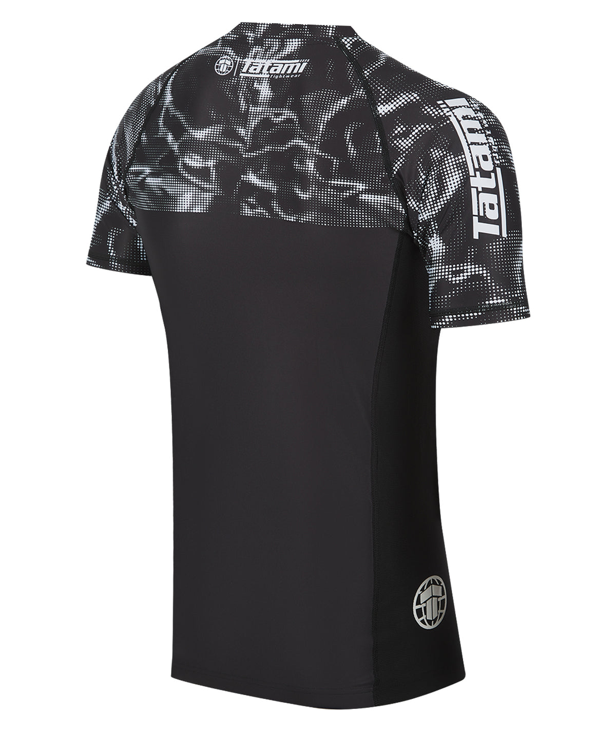 Smoke Short Sleeve Rash Guard - Black