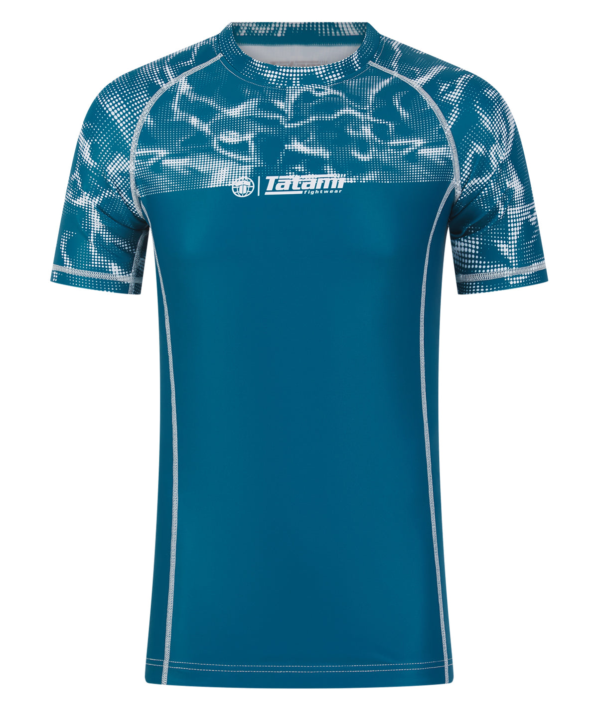 Smoke Short Sleeve Rash Guard - Teal