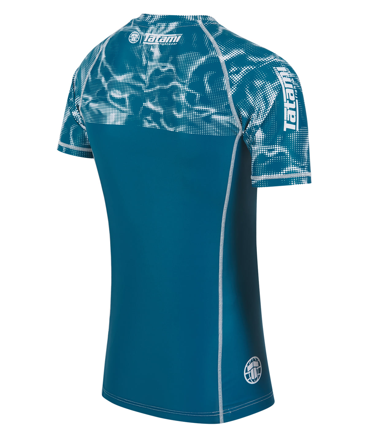 Smoke Short Sleeve Rash Guard - Teal