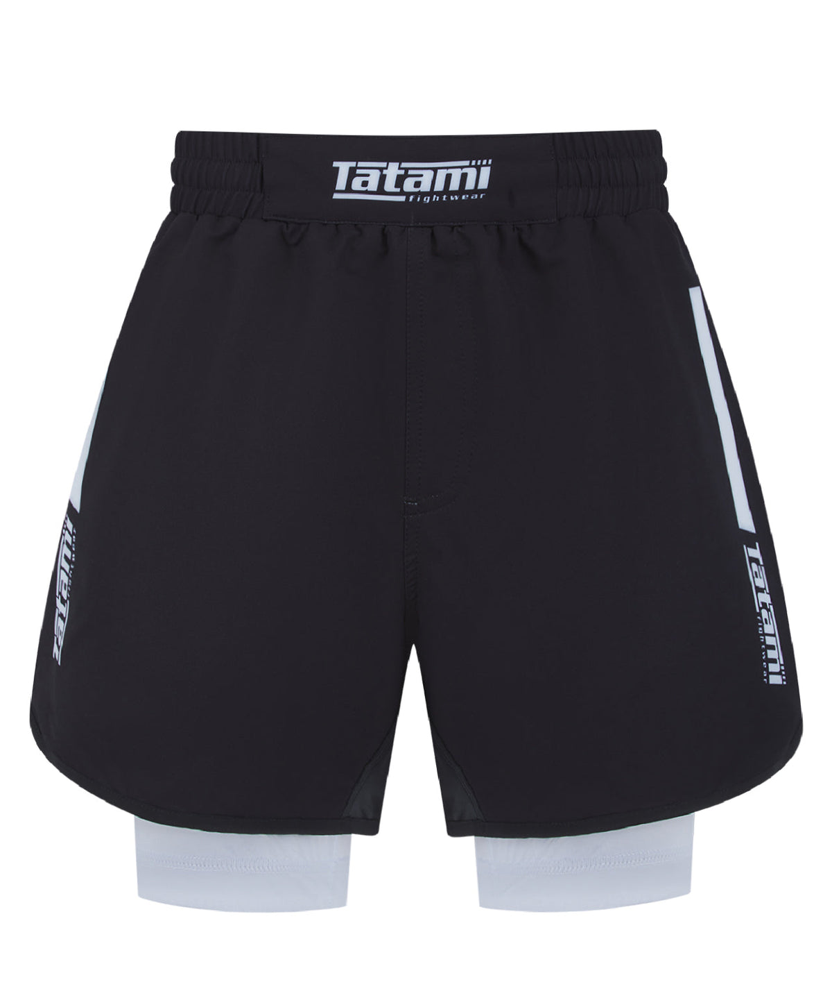 Ladies IBJJF Ranked Hybrid Shorts - White
