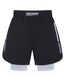 Ladies IBJJF Ranked Hybrid Shorts - White