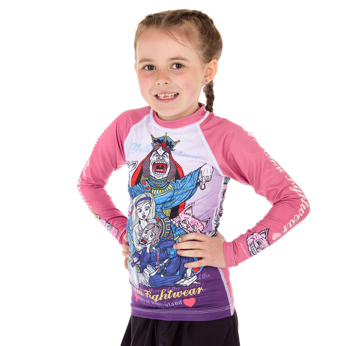 Kids Meerkatsu Alice in Jiu-Jitsu Land Rash Guard