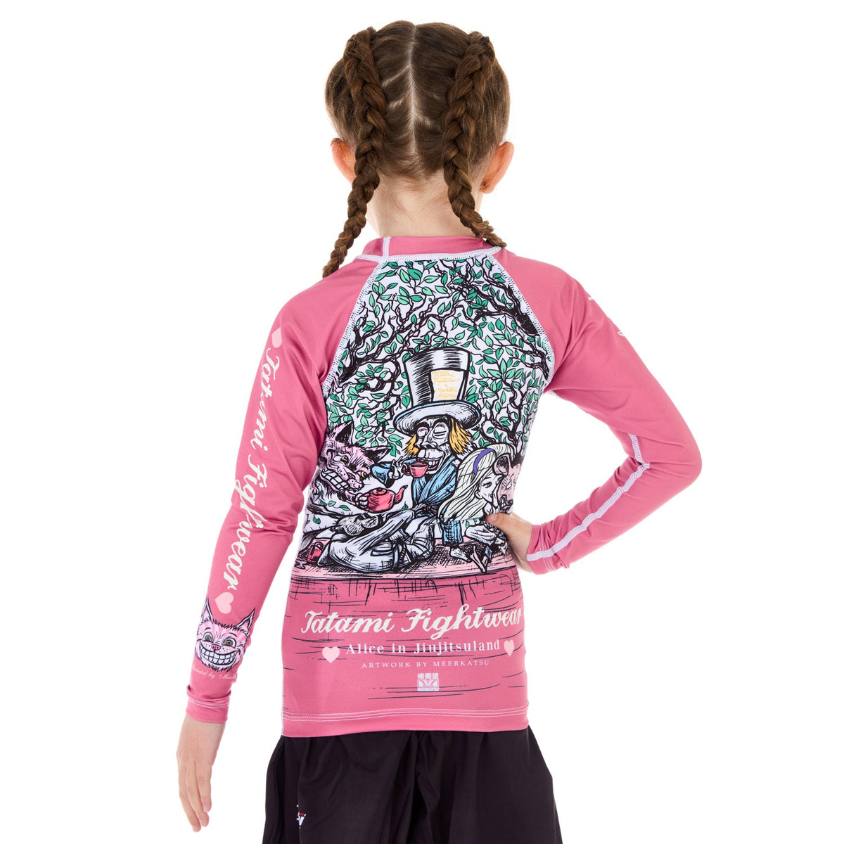 Kids Meerkatsu Alice in Jiu-Jitsu Land Rash Guard