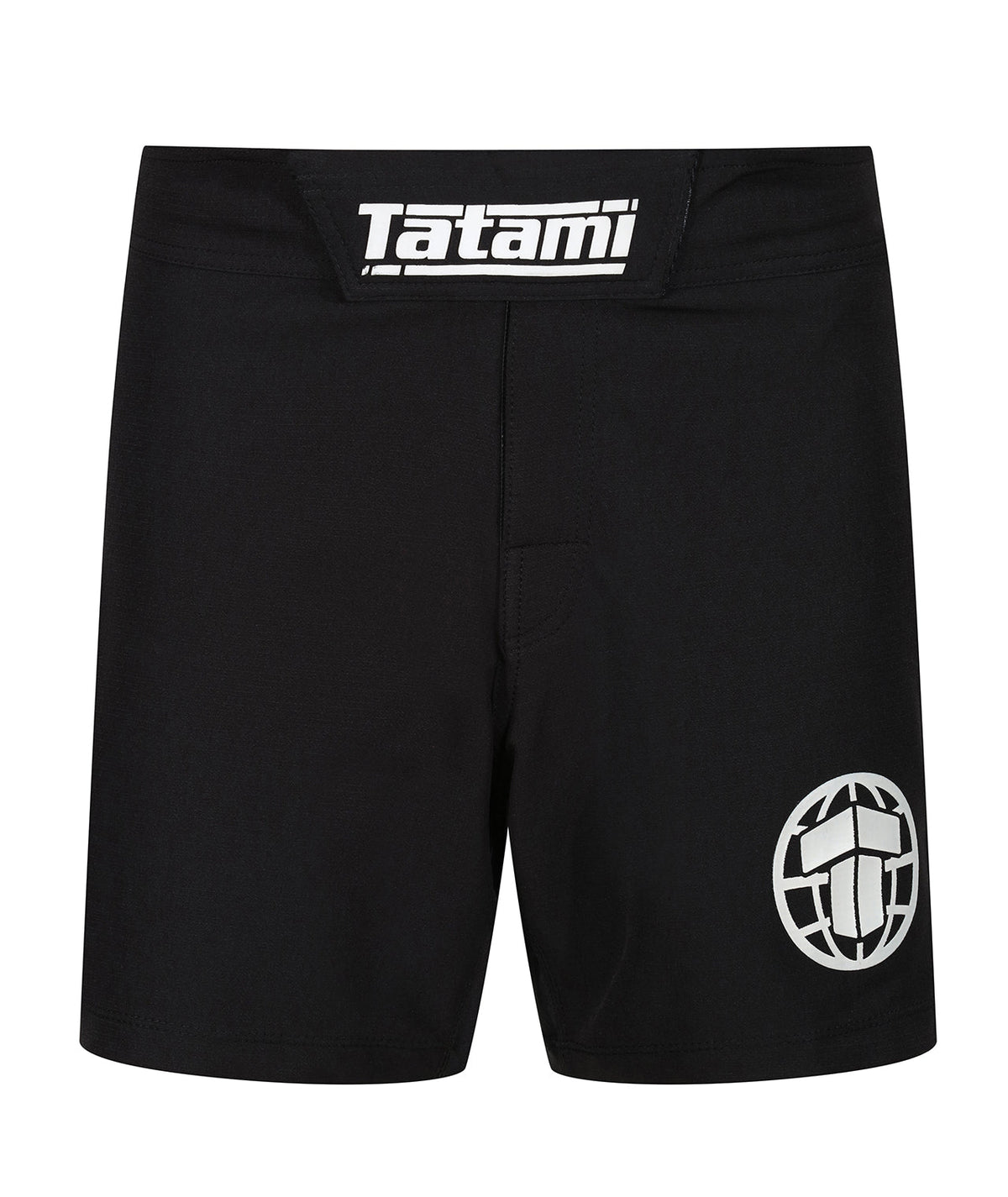 Tatami Pro Grappling Shorts - White on Black