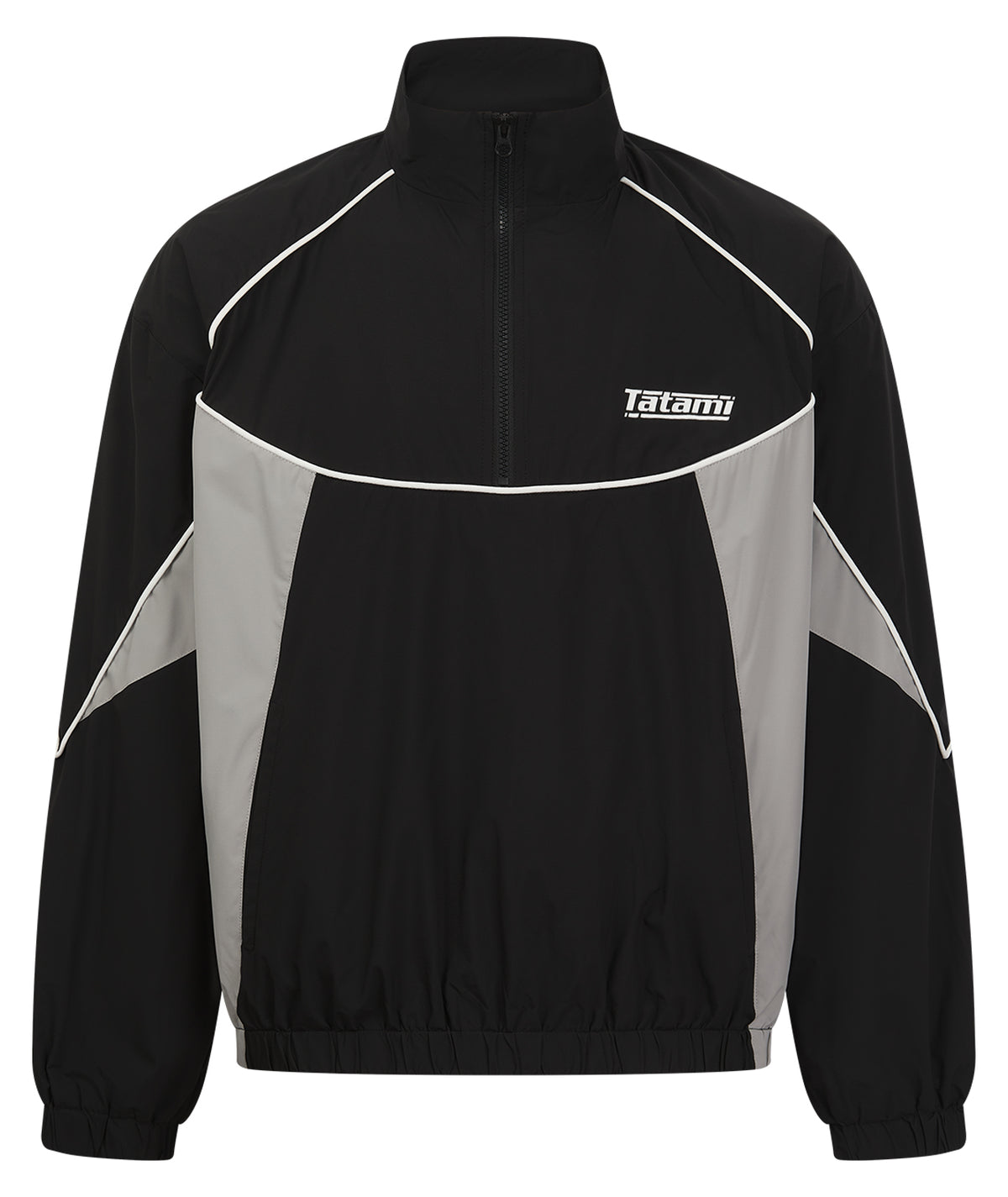 Tatami Tactic Half Zip Tracksuit Top - Black & Grey