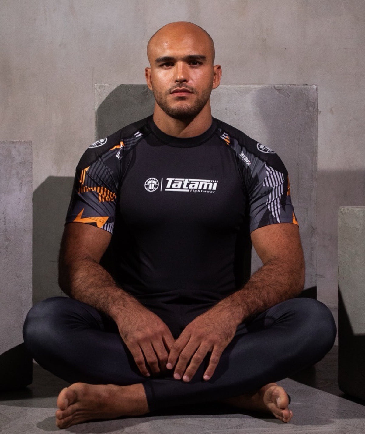 Technical Short Sleeve Rash Guard - Orange