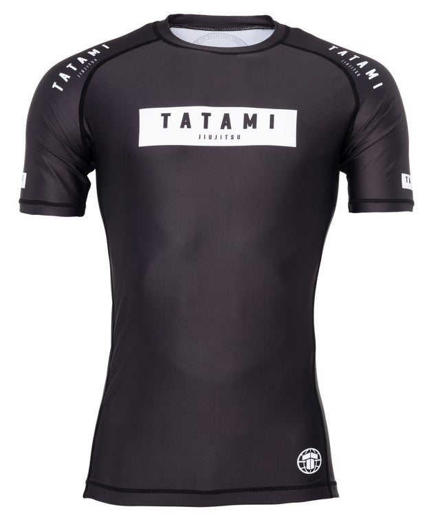 Image of Tatami Fightwear Athlete Short Sleeve Rash Guard - Black